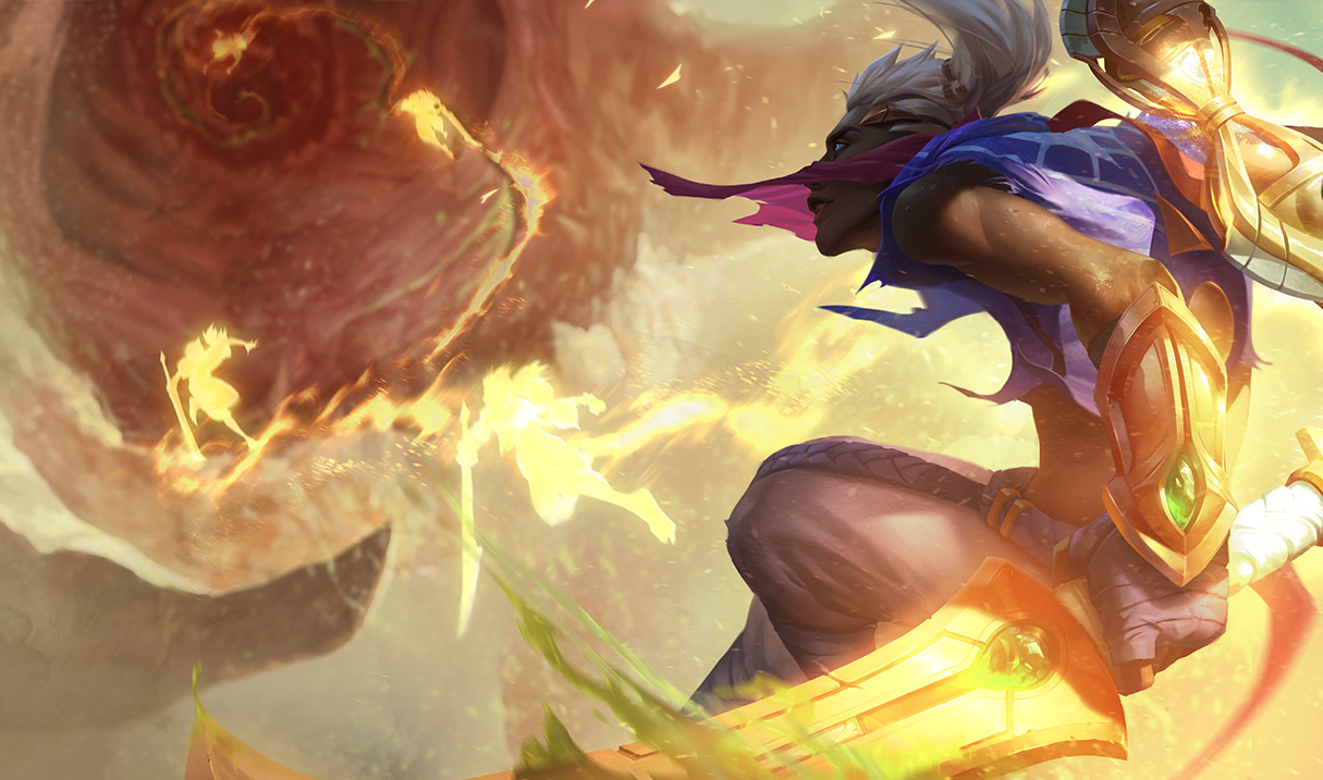 Sandstorm Ekko Splash Art